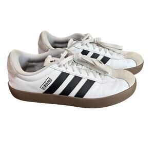 Adidas VL Court 3.0 White Black Gum Women’s Size 9